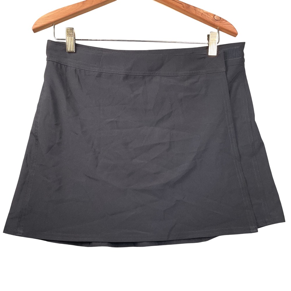RipSkirt Hawaii Wrap Skirt Womens Medium Black Quick Dry Active Travel Skirt